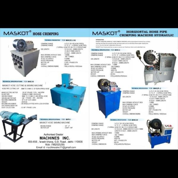 Horizontal High Pressure Hose Pipe Crimping Machin