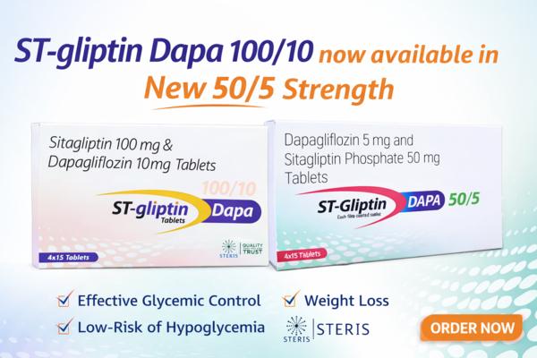 Sitagliptin 50 mg and Dapagliflozin 5 mg Tablets: 