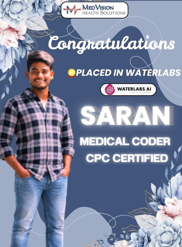 Congratulations Saran on 