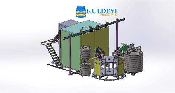 Bi-axial roto moulding machines are widely used fo