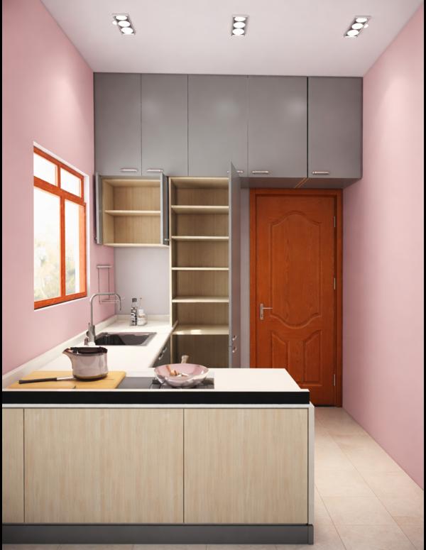 Modern kitchen cabinets with a sleek finish bring 