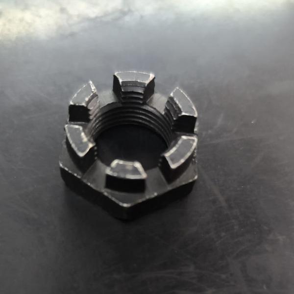 castellated hex nut (also