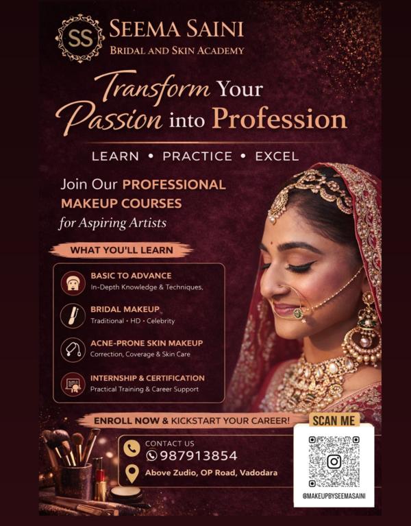 Best Makeup Academy in Vadodara Professi