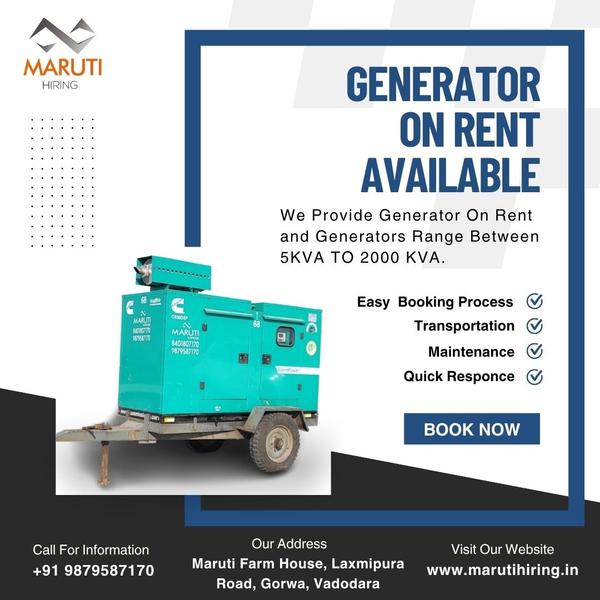 Generator on rent in Vapi