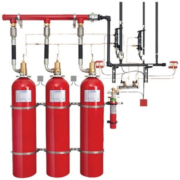 A carbon dioxide (CO₂) automatic fire suppression 