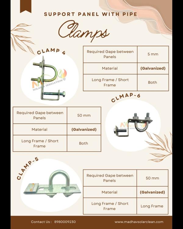 High-Quality Solar Panel Pipe Clamps by Madhav Sol