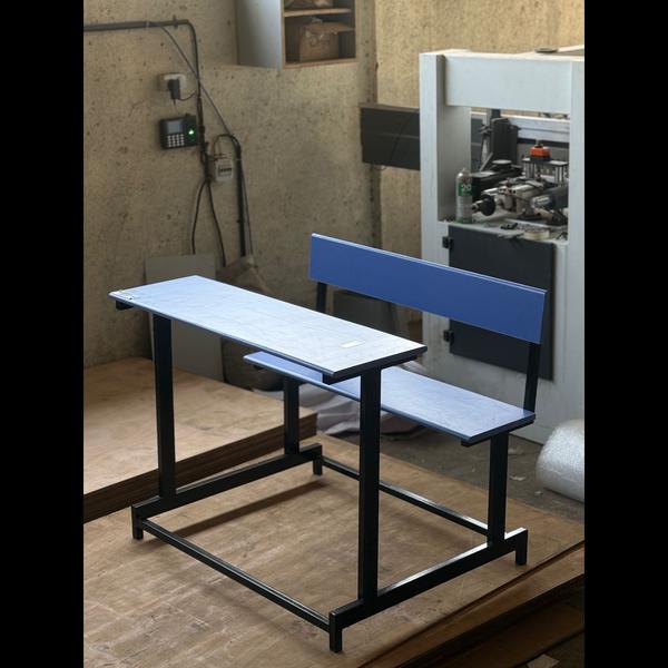 'Upgrade your space with the perfect dual desk. 🏫