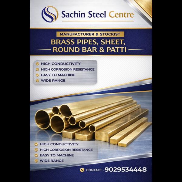 BRASS PIPES, SHEETS, ROUN