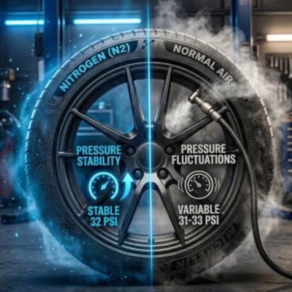 टायर में नाइट्रोजन भरने क