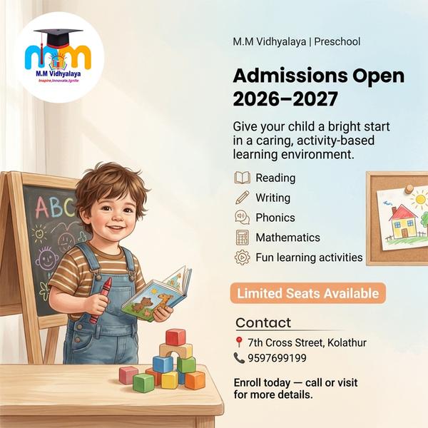 📢 ADMISSIONS OPEN 2026–27 🏫 