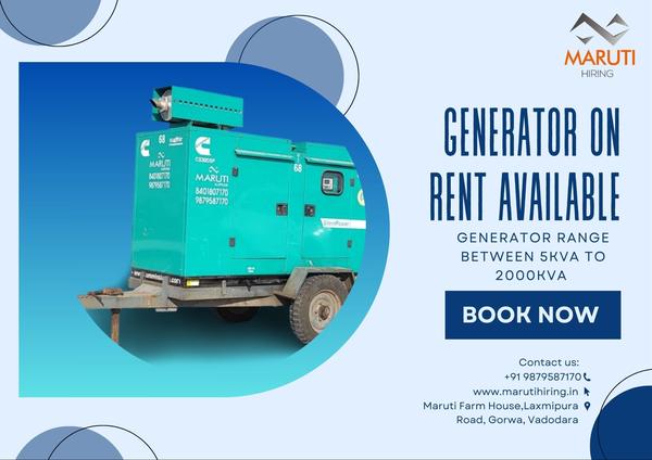 Generator on rent in Jamn