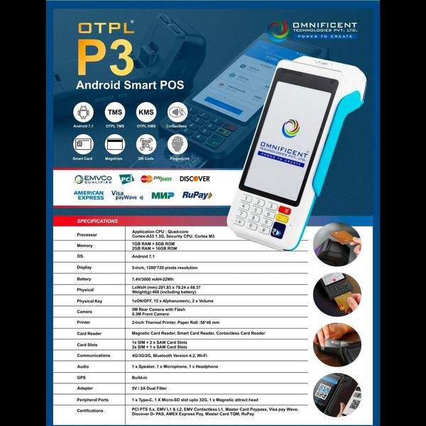 OTPL P3 Android Smart POS