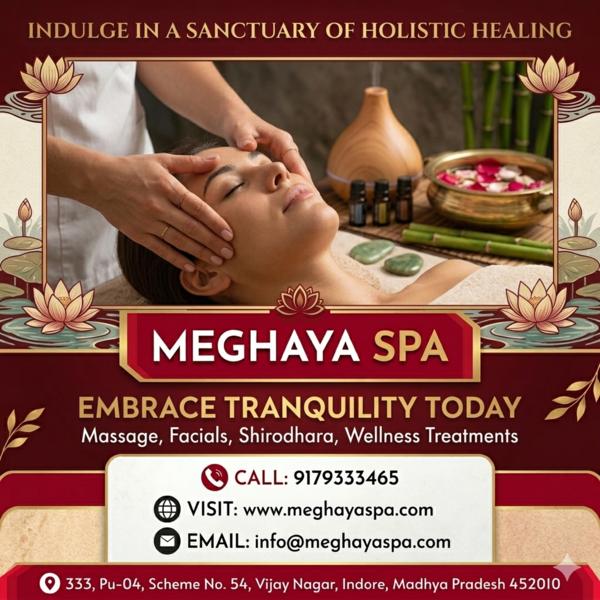 Experience bliss at Meghaya Spa, Indore'