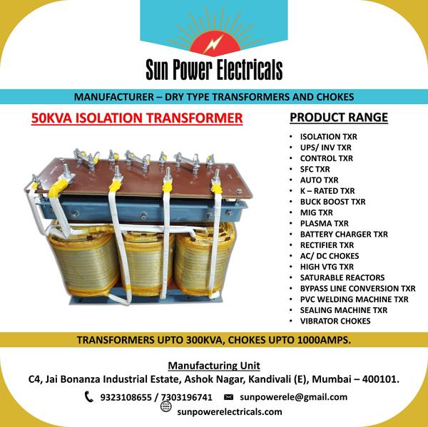 ⚡ 50KVA Three Phase Isolation Transformer Successf