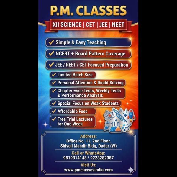 Classes for 12th in dadar