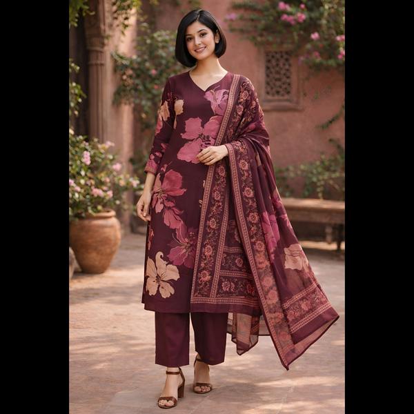 Upgrade your ethnic wardrobe with this elegant mar