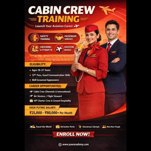 Cabin crew training prepa