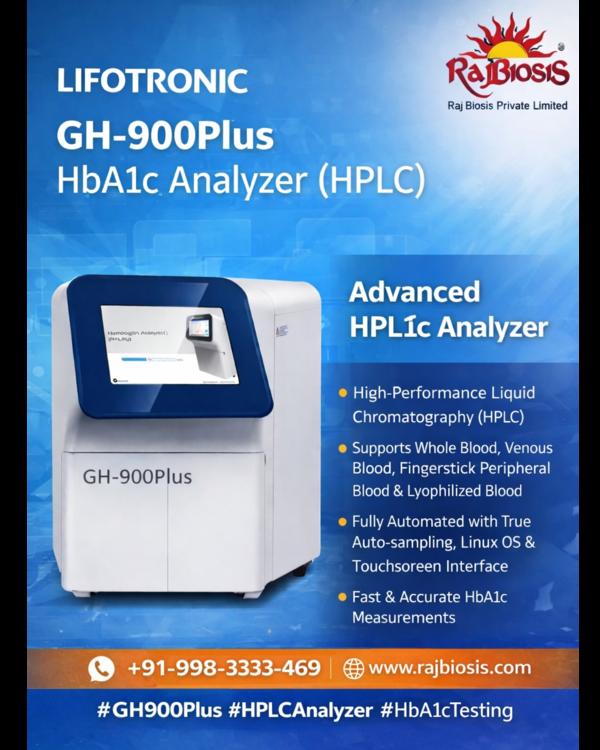 The GH-900Plus HbA1c Analyzer is an advanced, full
