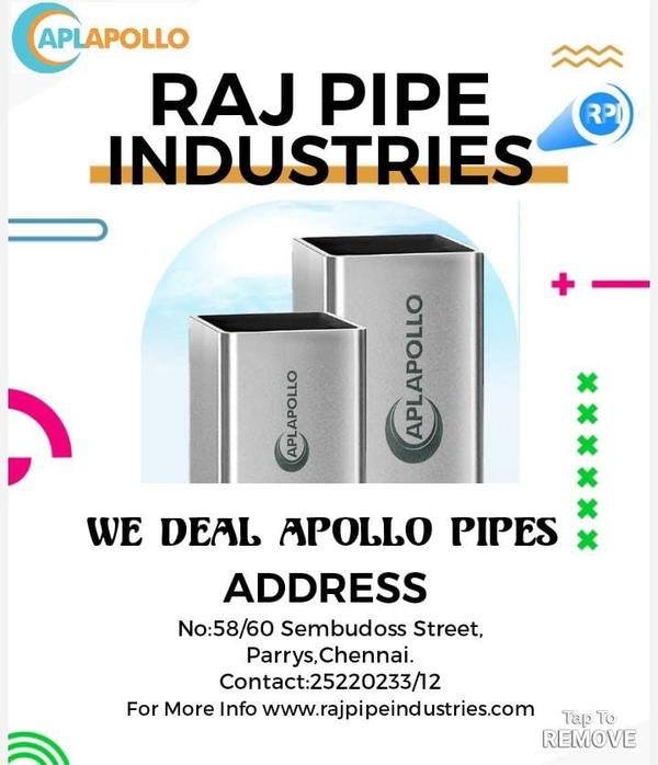 Apollo Square Pipes 19*19*1.2mm to 250*250*12mm, R