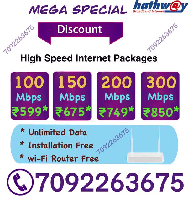 Hathway fiber WiFi Sholinganal