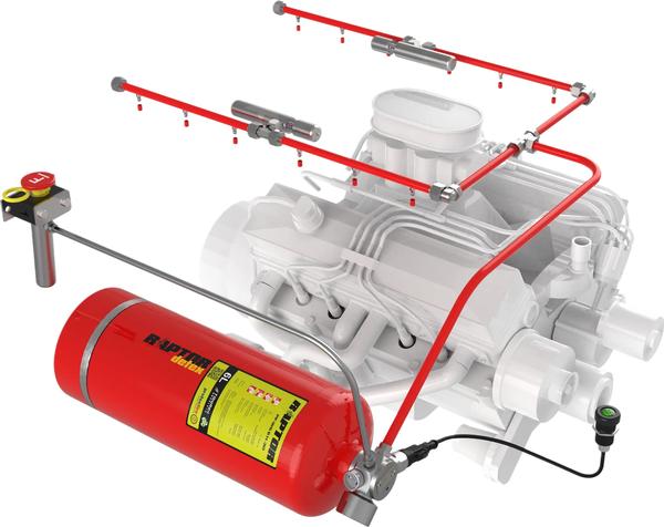 A vehicle fire protection system is an integrated 