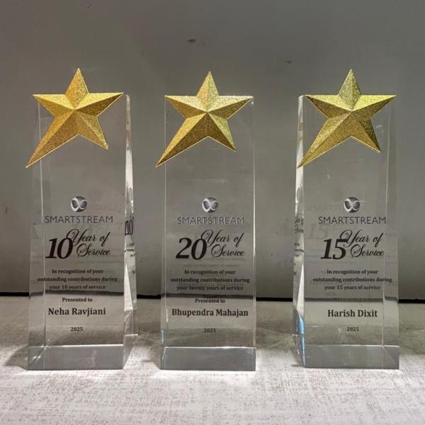 10 year trophy for corpor