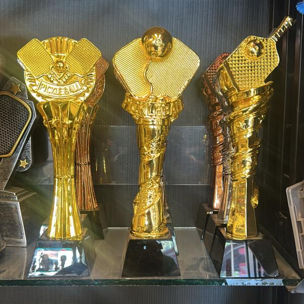 Pickleball trophy availab