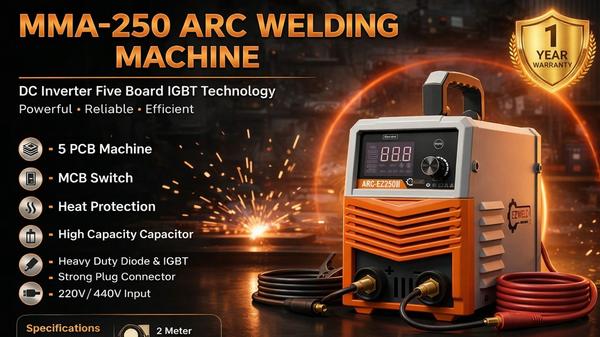 250 Amp Welding Machine with 5 PCB Technology ⚡ He