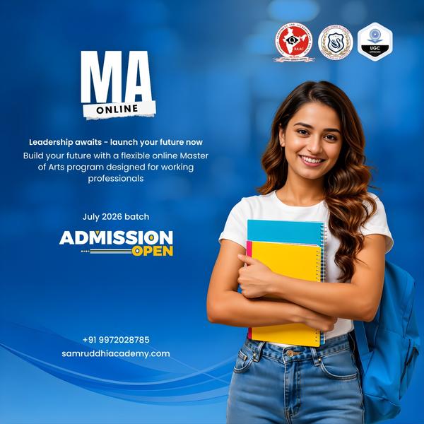 Online M.A with UGC Recog