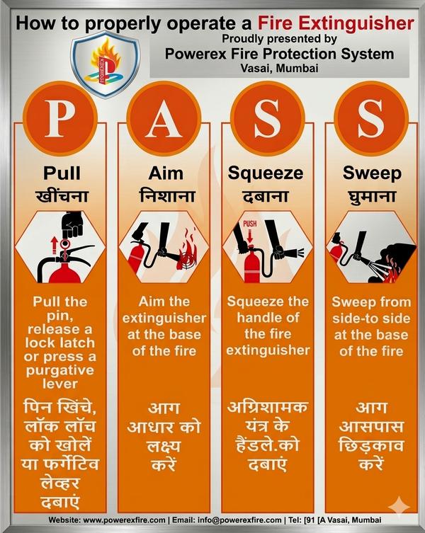 Method of operating fire extinguishers