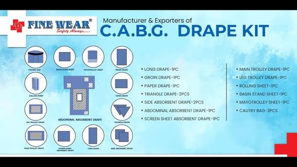 SURGICAL C.A.B.G DRAPE KIT.