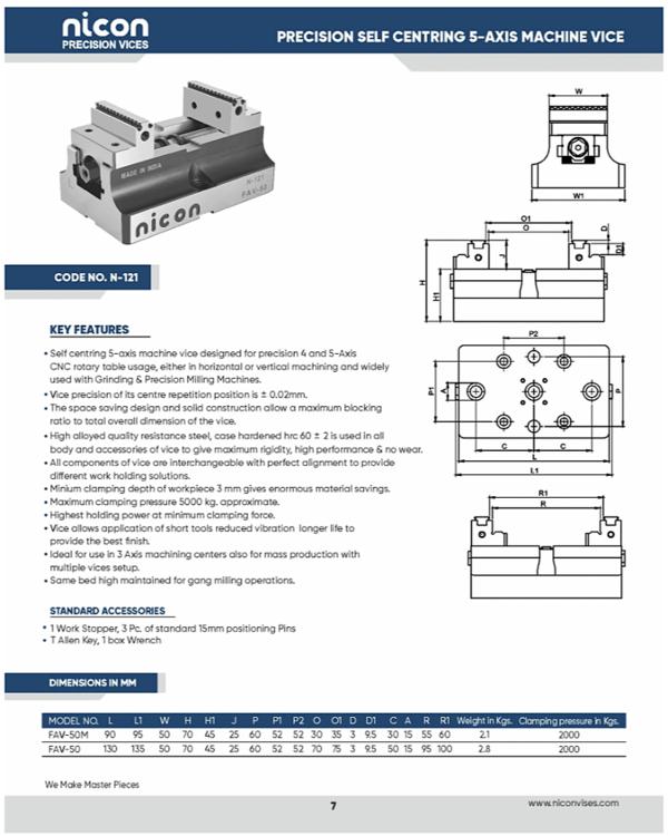 Achieve superior machining accuracy with the Nicon