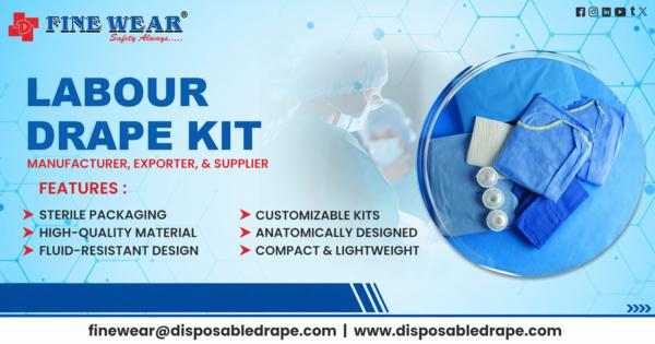 SURGICAL LABOUR DRAPE KIT.