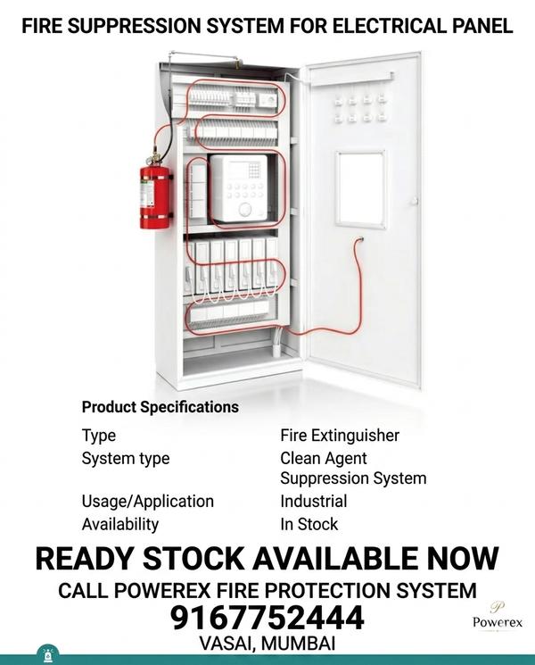 Fire Suppression system for electrical panel with 