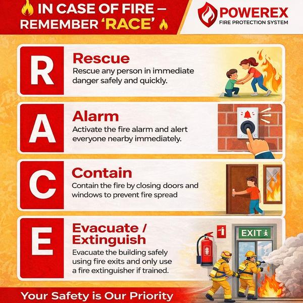 In case of fire always do remember R A C E