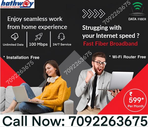 Hathway fiber WiFi in Medavakk