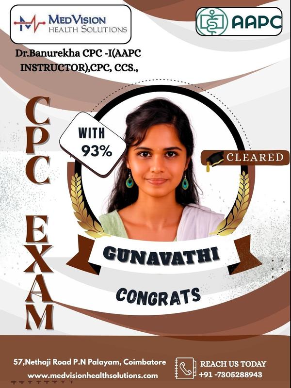 CONGRATULATIONS GUNAVATHI