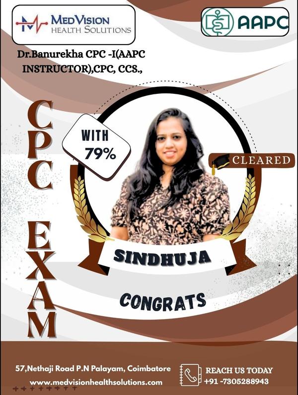 CONGRATULATIONS SINDHUJA!