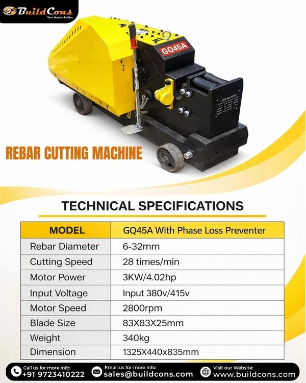 BuildCons is a trusted Rebar Cutting Machine Manuf