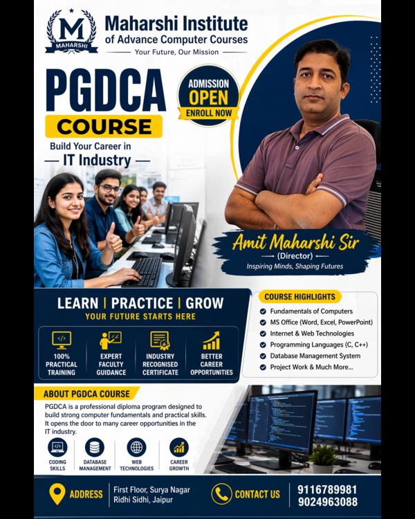 PGDCA Course Admission Op