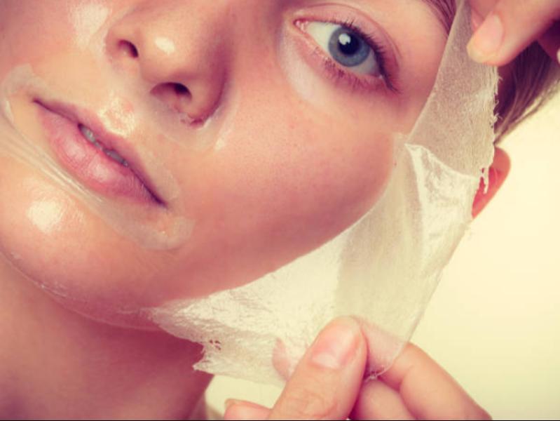 Uneven skin tone, acne marks, 