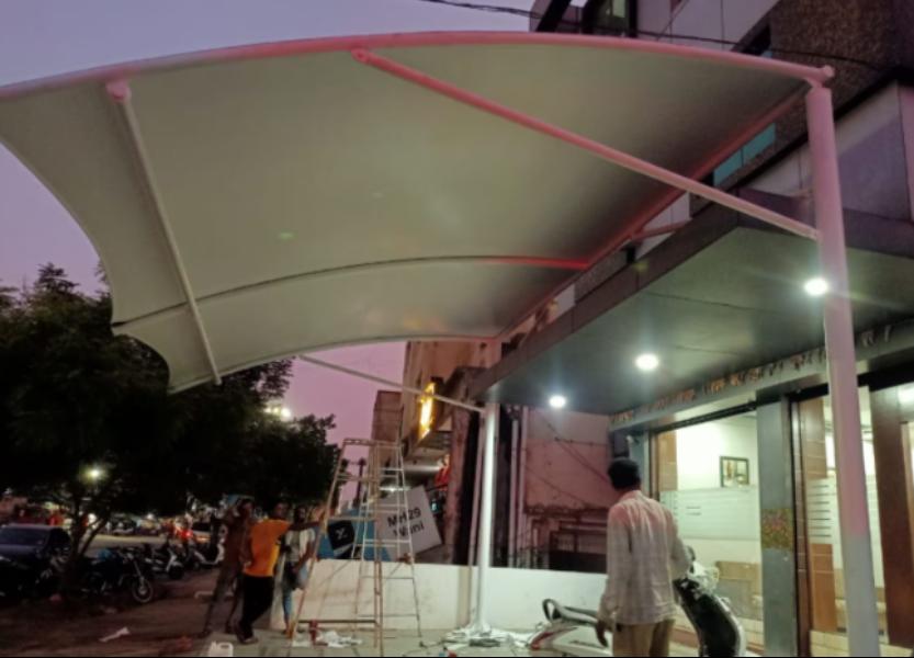 Terrace tensile roofing often 