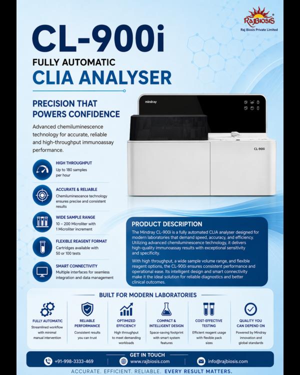 The Mindray CL-900i Fully Automatic CLIA Analyzer 