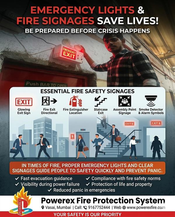 Emergency light and Signages saves lives during fi