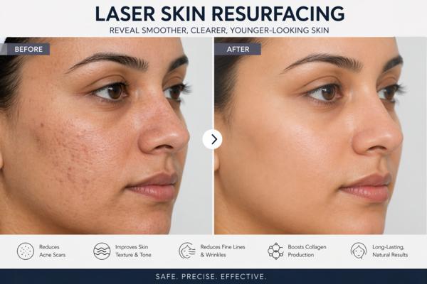 When acne scars, rough texture