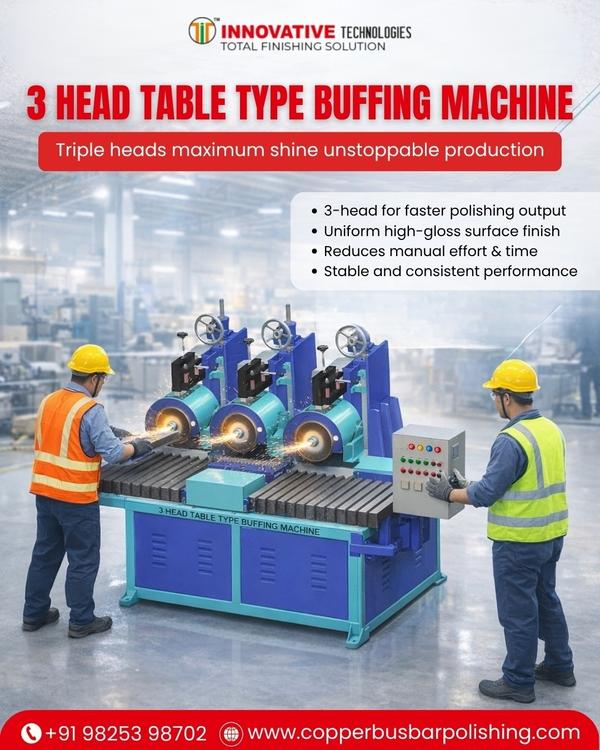 3 Head Table Type Buffing Machine Manufacturer in 