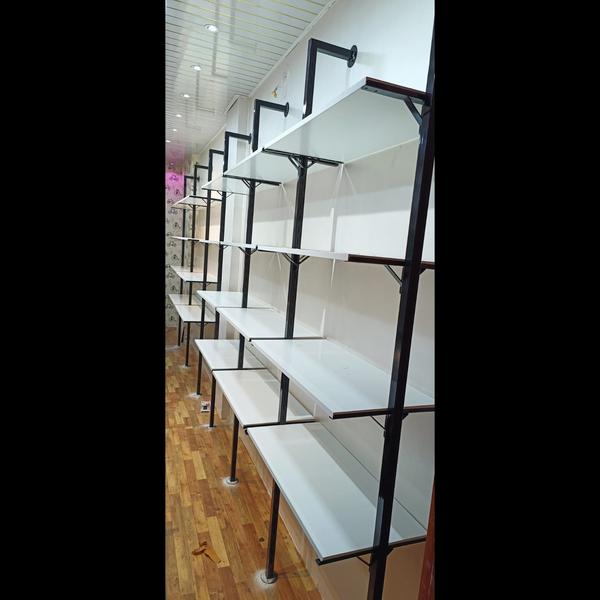 A stylish garment display rack