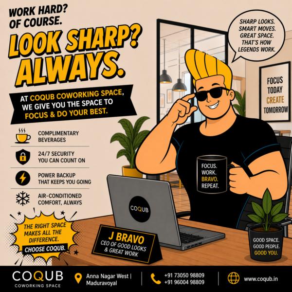 At COQUB Coworking Space, it’s