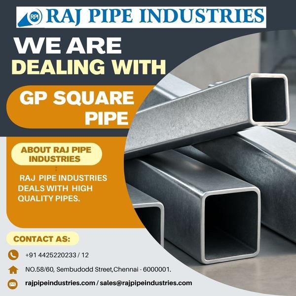 Gp Square Pipe 20*20*1.6mm to 100*100*2mm availabl