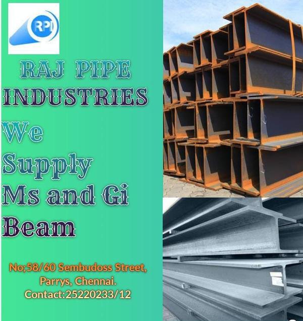 MS I Beam 100*50 to 600*220 Rolling, Vizag, Sail b